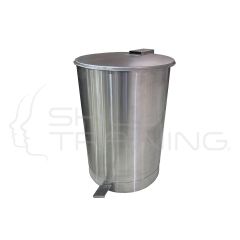 Basurero Acero Inoxidable Redondo de Tapa y Pedal 60 litros