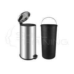 Basurero de Metal 30 Lts Gris