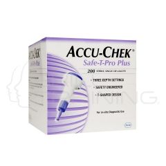 Lancetas Accu-Chek® Safe T Pro Plus 200 Unidades