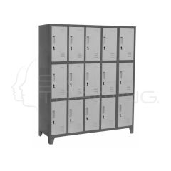 Locker Metálico 5 Cuerpos 15 Puertas