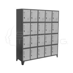 Locker Metálico 5 Cuerpos 20 Puertas