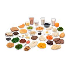 Kit de réplica de alimentos y TearPad para conteo de carbohidratos