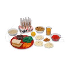 Kit de réplica de alimentos con fibra con lipovisuales