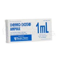 Demo Dose® 1 mL Clear Ampule (1 caja=10 unid)