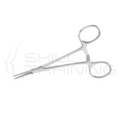 Pinza Halsted recta sin diente 12,5 cm