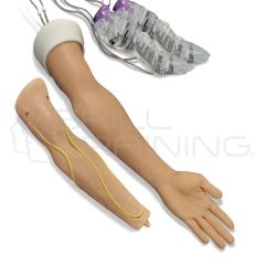 Brazo de Punción Intravenoso Avanzado piel (MedicSkin) BLANCO
